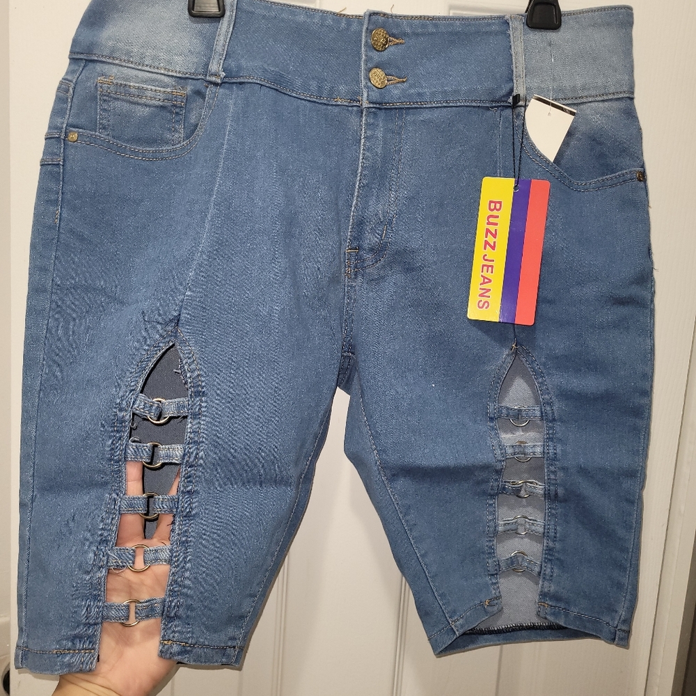 Sexy cut out Jean shorts size 20